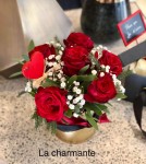 La Charmante – 6 Roses dans Coffret Doré | Verttige