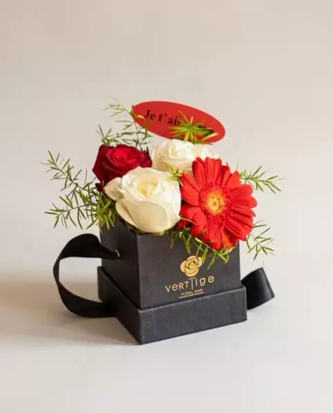 La Boîte à Passion – Fleurs Rouges & Blanches | Verttige