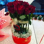 Big Love – Écrin Cœur Rouge Garni de Roses | Verttige