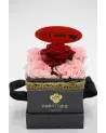 Bijou Floral – Rose & Œillets dans Écrin Noir | Verttige