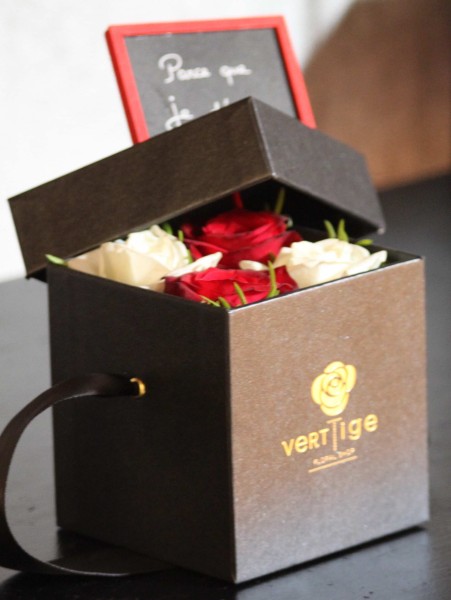Tendresse – Bouquet de Luxe en Coffret | Verttige