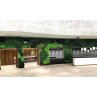 Indoor and outdoor green wall. For a home, a restaurant or a chic establishment.