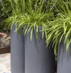 Klax Grey Cylindrical Pot – vue 2
