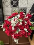 Red Bouquet of 25 roses – vue 2