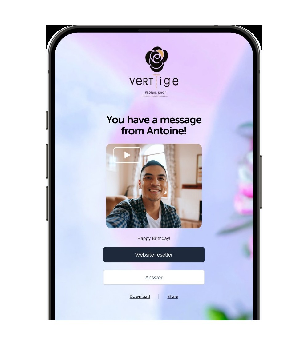 Message vidéo