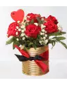 La Charmante – 6 Roses dans Coffret Doré | Verttige