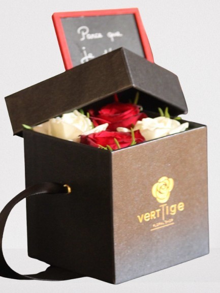 Tendresse – Bouquet de Luxe en Coffret | Verttige