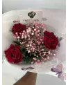 Joli Bouquet de 3 Roses | Verttige Fleuriste