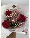 Joli Bouquet de 3 Roses | Verttige Fleuriste