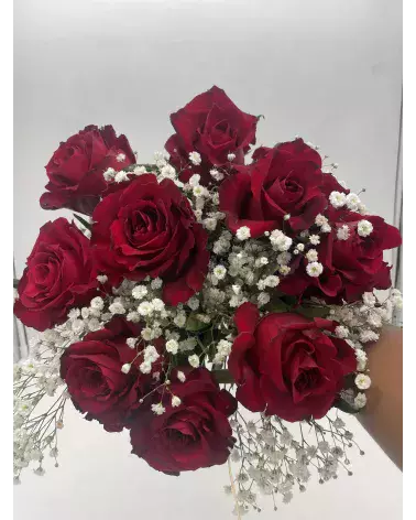 9朵玫瑰花束