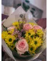 Bouquet Jaune & Orange – Santinis & Roses | Verttige