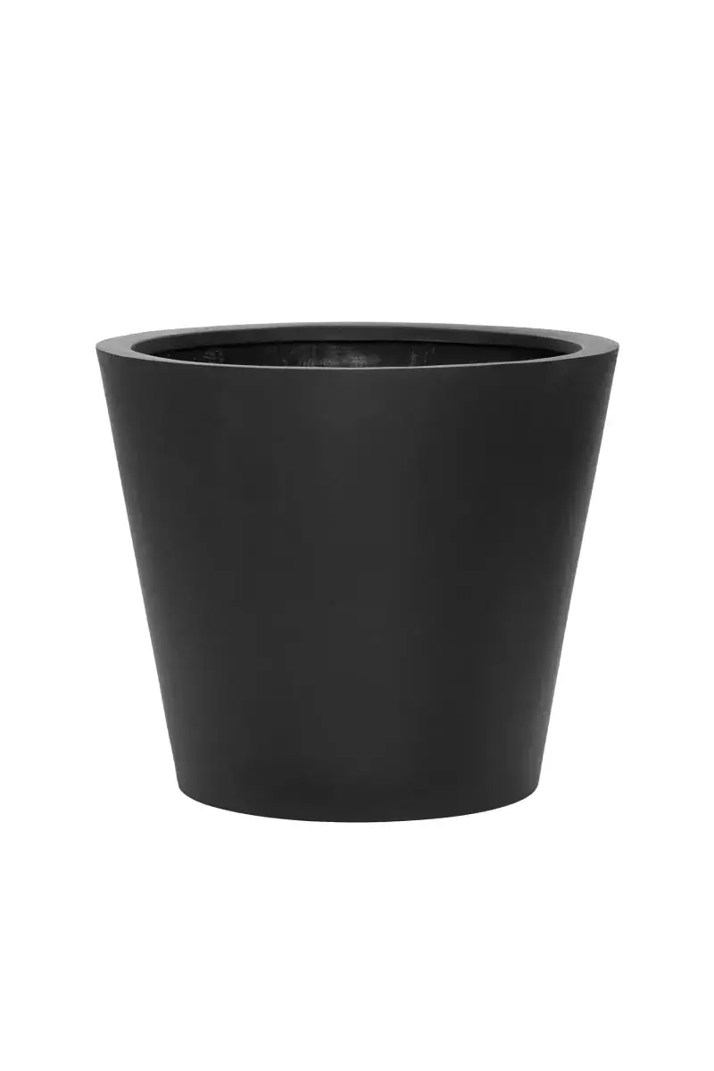 Bucket M – Grand Pot Rond Noir Ø50 H50cm | Verttige