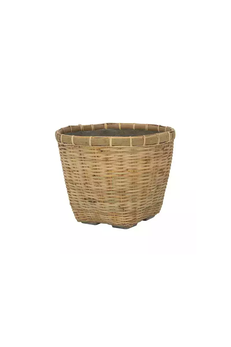 Enrico M – Cache-Pot Bambou Tressé Ø40cm | Verttige