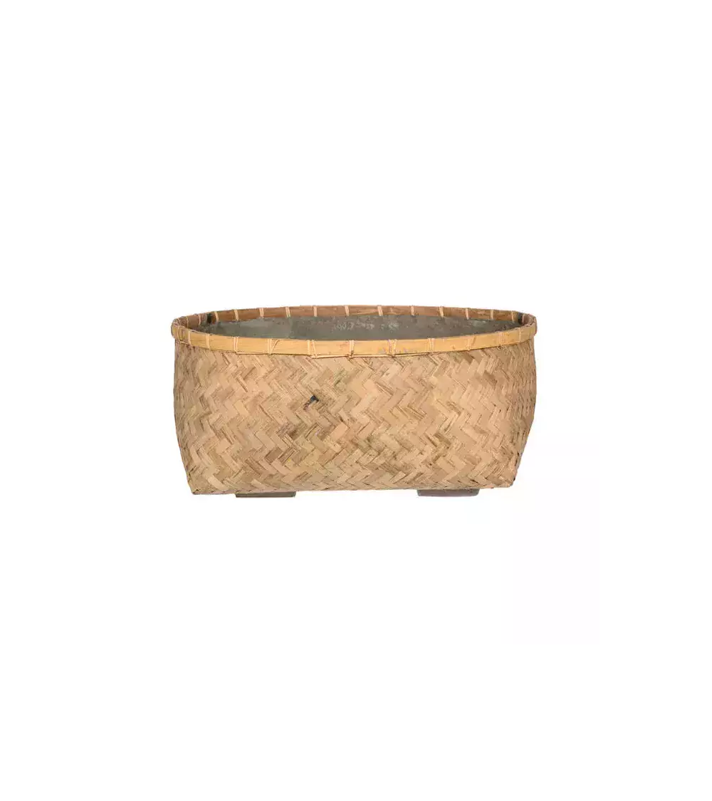 Nala Low XL – Grand Cache-Pot Bas Bambou | Verttige