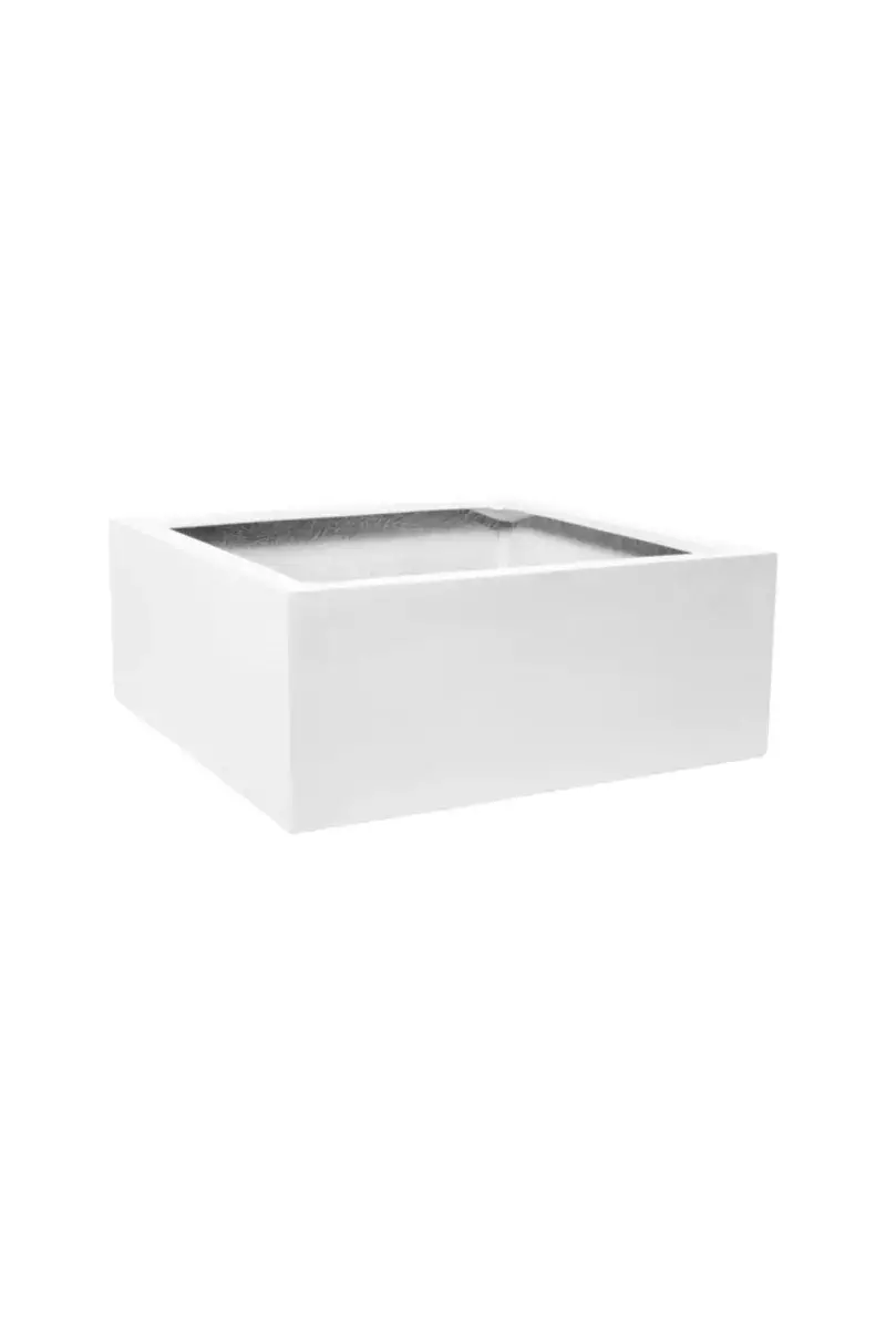 Jumbo Low M Blanc Glossy – Pot Bas 73cm | Verttige