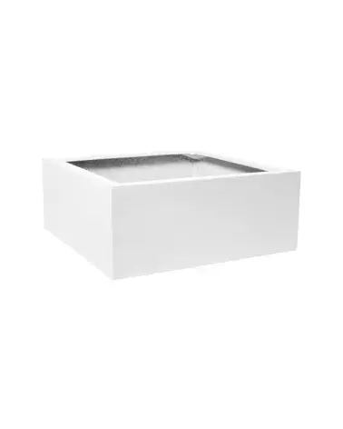 Jumbo Low M Blanc Glossy – Pot Bas 73cm | Verttige