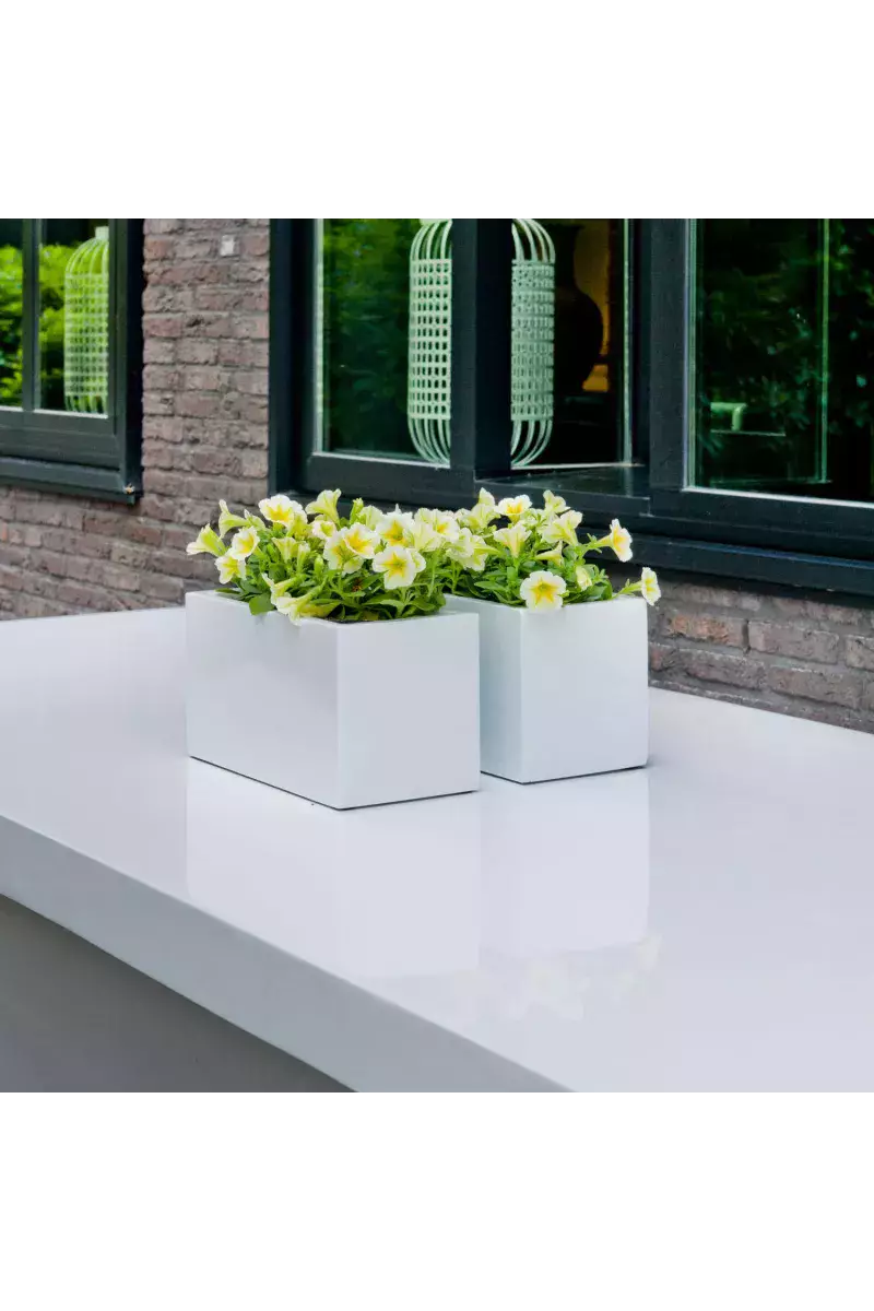 Mini Jort XS Blanc – Pot Compact Glossy | Verttige