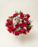 Bouquet de 25 roses rouge