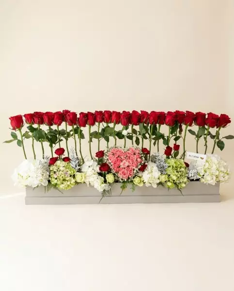 Je l'Aime à Mourir – Bouquet 90cm Roses | Verttige