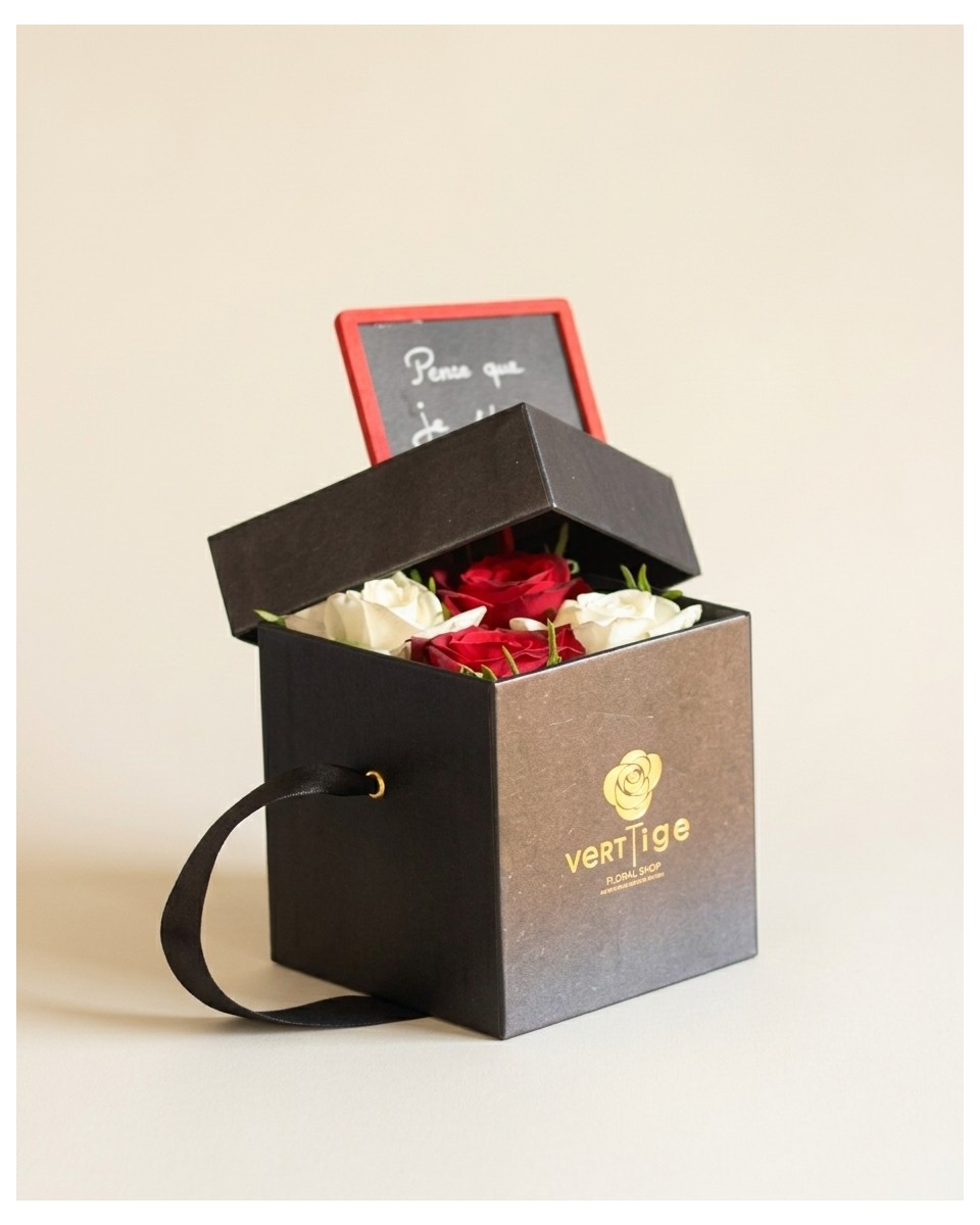 Tendresse – Bouquet de Luxe en Coffret | Verttige