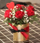 La Charmante – 6 Roses dans Coffret Doré | Verttige